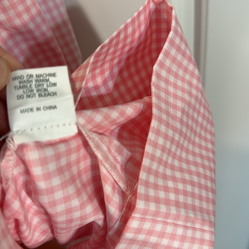 Augusta Caftan - Pink Gingham NWOT - Picture 7 of 9